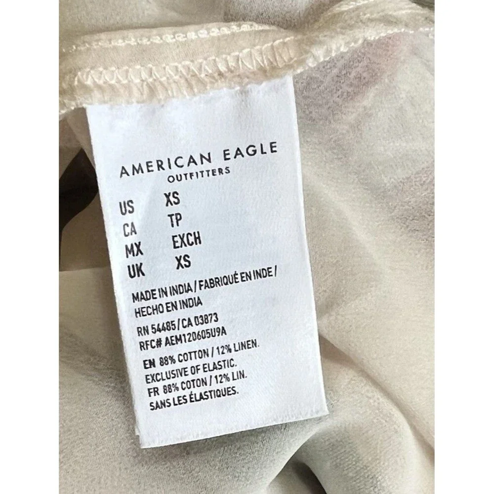 NWT Women's XS American Eagle Striped Halter Mini Dress Boho Summer - Picture 6 of 10
